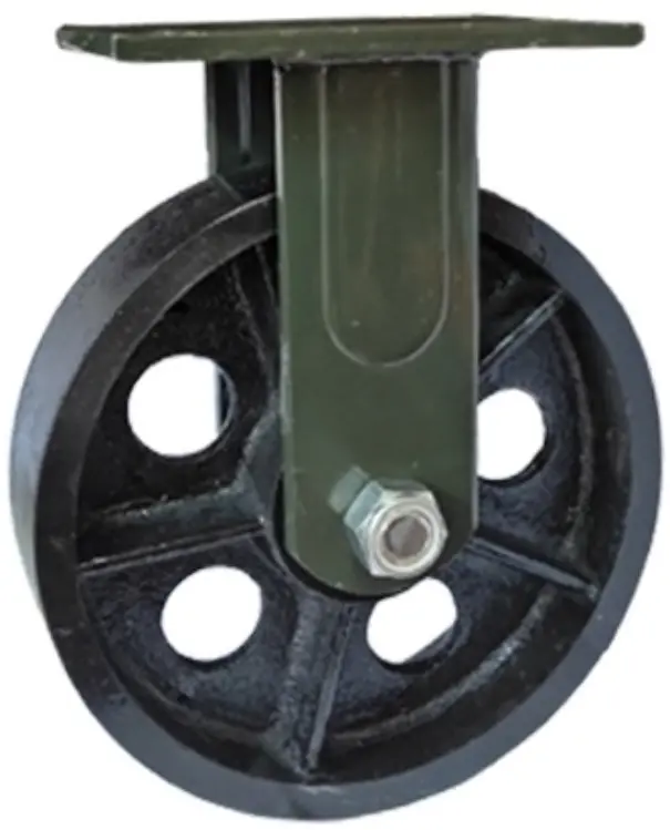FHs85 - Сверхбольшегрузное стальное колесо без резины 250мм, 2000 кг (неповоротн., двойной шарикоподш.)