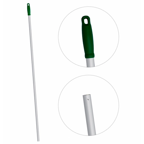 Ручка для держателя мопов, 140 см, d=23,5 мм, зеленая - AES291-G
