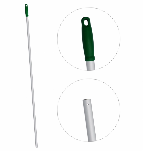 Зеленая ручка для держателя мопов, 130 см, d=22 мм, алюминий - ALS285-G
