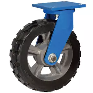 SHd 95 - Сверхбольшегрузное обрезиненное колесо 300 мм, 1000 кг (поворотн., шарикоподш.)