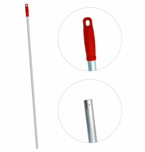 Красная ручка для держателя мопов, 130 см, d=22 мм, алюминий - ALS285-R