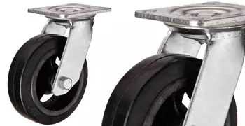 Промышленные колеса резиновые для тележек