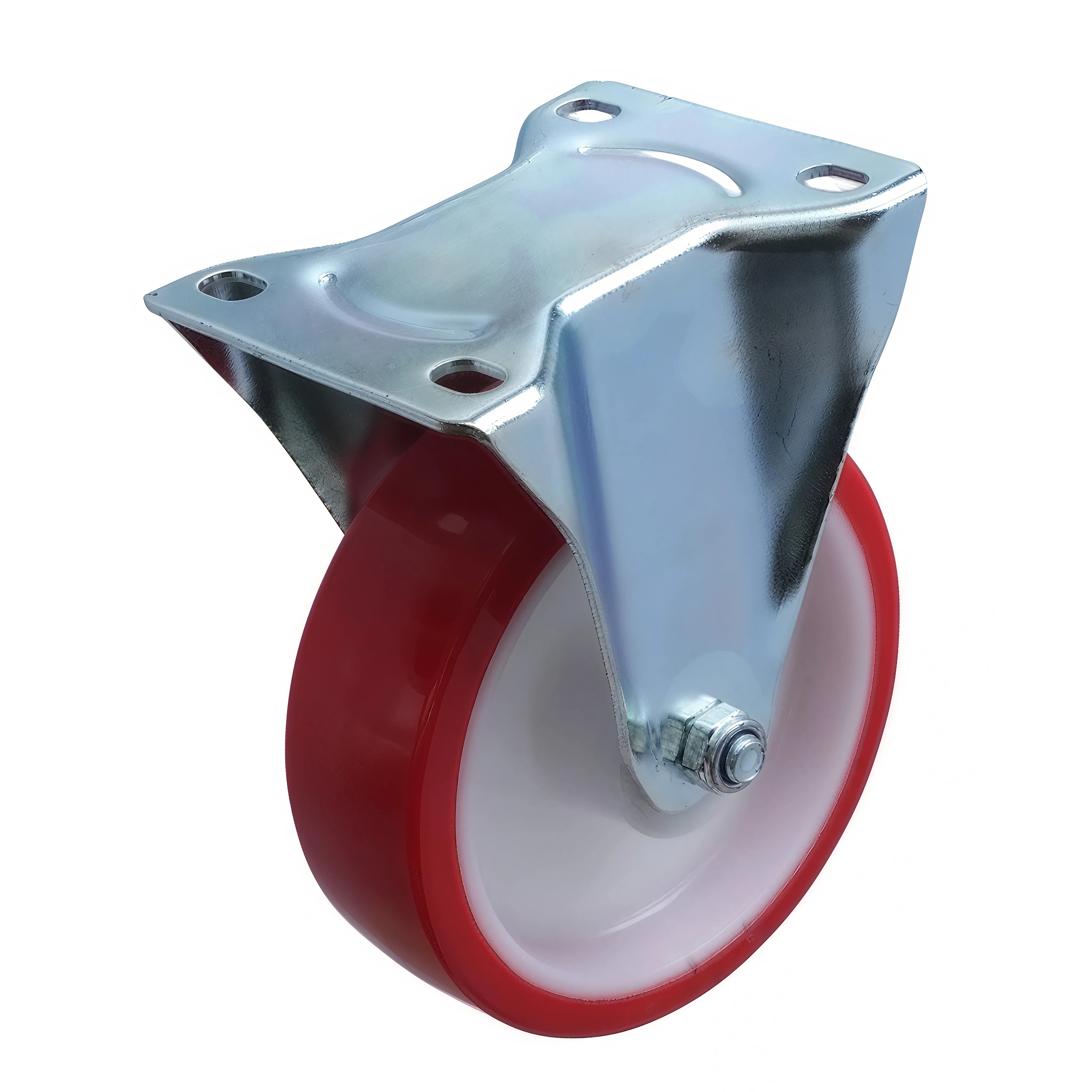 FPp 63 - Полиуретановое колесо 160 мм (площадка, неповорот, обод PP, двойной шарикоподш.)