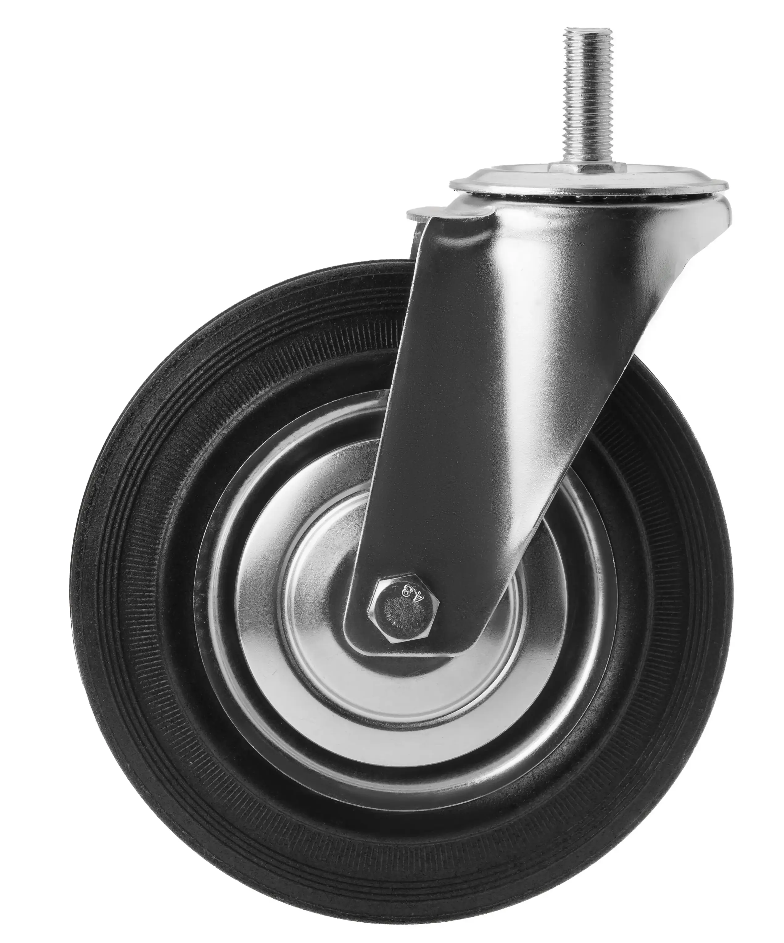 SCt 80 - Промышленное колесо 200 мм, болт М16 (поворотн., черн. рез., роликоподш.)