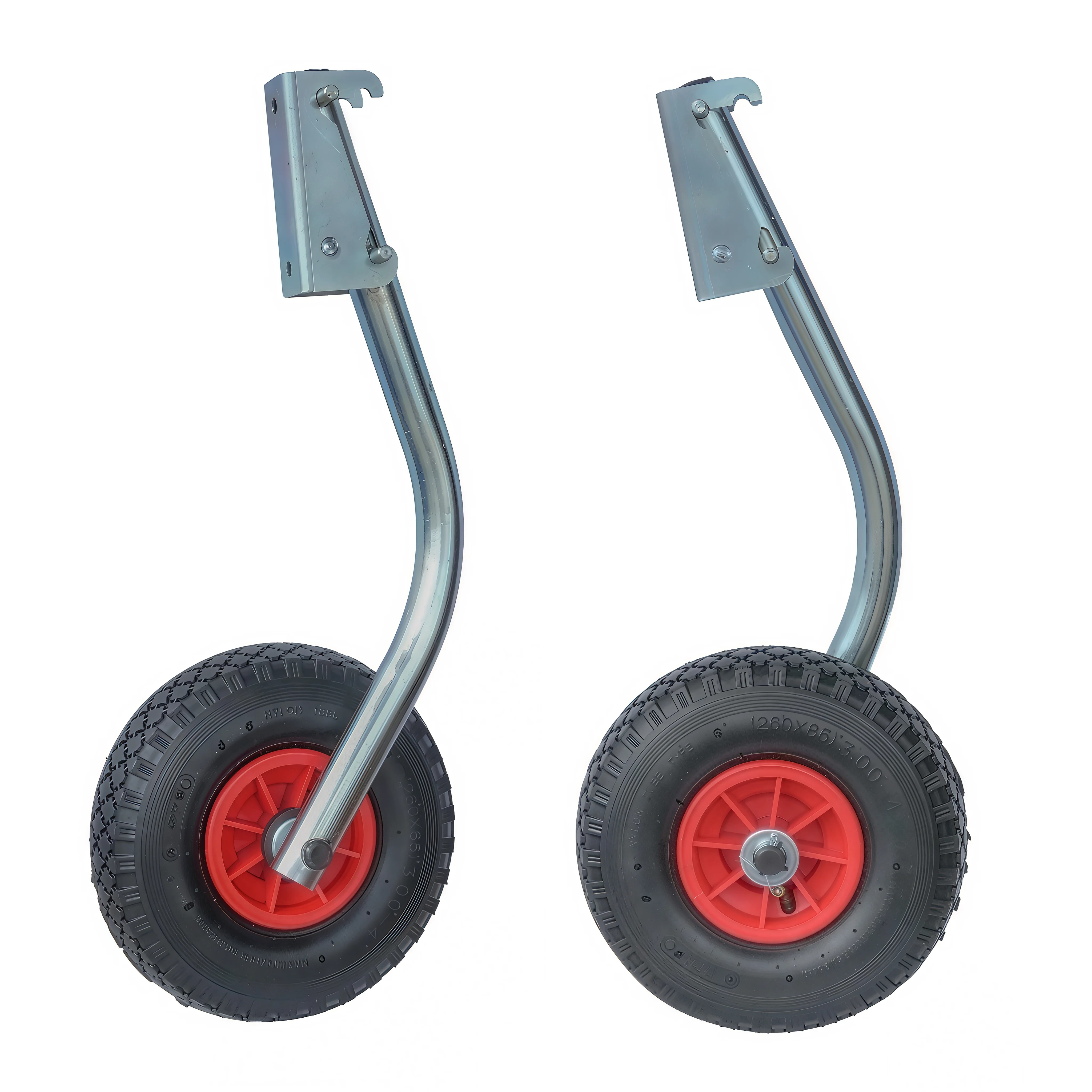 Транцевые колеса быстросъемные оцинк. сталь 400 мм (станд. дно, колесо 260)