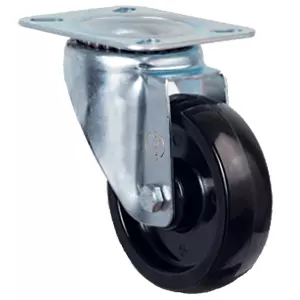 Термостойкое фенольное колесо поворот. HT-100 мм, 110 кг, до 280 °С