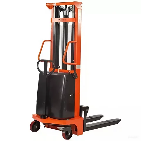 Полуэлектрический штабелер с электроподъёмом