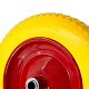 PU 2400-16 - Колесо для тачки / тележки пенополиуретановое бескамерное 3.25/3.00-8, диаметр 360 мм, ось 16 мм, металлический обод, симметричная ступица, шариковый подшипник