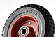 PP 200 - Литое колесо с протект. резиной 200 мм без крепл. (шарикоподш., мет. обод)