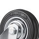 Промышленное колесо 85 мм (площадка, поворотное, тормоз, черная резина, роликоподшипник) - SCb 97
