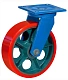 SHpo80 - Сверхбольшегрузное полиуретановое колесо 200 мм, 900 кг (площадка, поворотн., шарикоподш.)