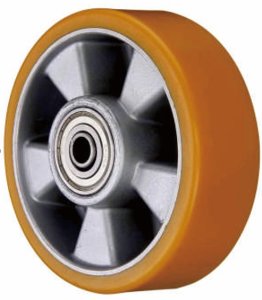 AL 54 EU - Большегрузное полиуретановое колесо без крепления 125 мм, г/п 700 кг (шарикоподш.)