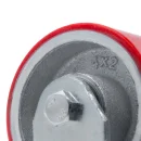 SCPB 42 - Большегрузное полиуретановое колесо 100 мм (поворот., тормоз, площадка, роликоподш.)